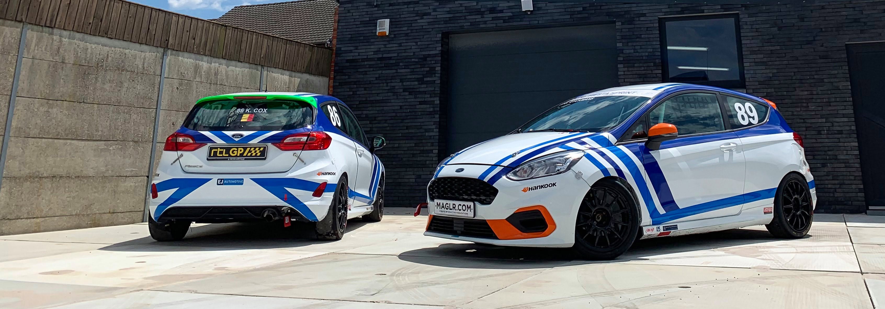 EJ Automotive Ford Fiesta Sprint Cup cars, numbers 86 and 89