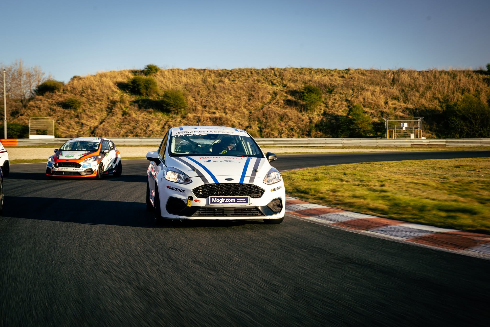 NiceRacing Fiesta chasing another car through the Zandvoort dunes